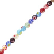 Cuentas de vidrio Millefiori 6 mm Multicolor x36cm|raw }}