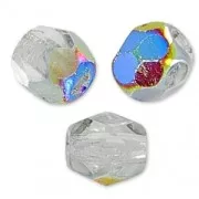 Facetadas 4 mm Crystal Vitrail x50