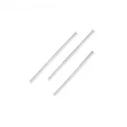 Bastón cabeza de alfiler Acero inox 25x1,5x0,6 mm x10