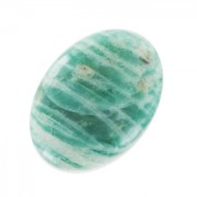 Cabuchón ovalado 18x13 mm Amazonite con rayas x1