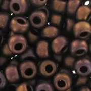 Rocalla Miyuki 8/0 2005- Metallic Dark Raspberry Iris Mat