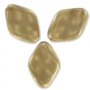 Perlas retorcidas nacaradas 19x13 mm Bronce x10