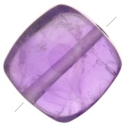 Cuenta cuadrada lisa 8 mm de piedra gema - Amethyste x1|raw }}