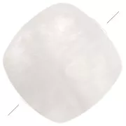 Cuenta cuadrada lisa 8 mm de piedra gema - Pierre de lune x1