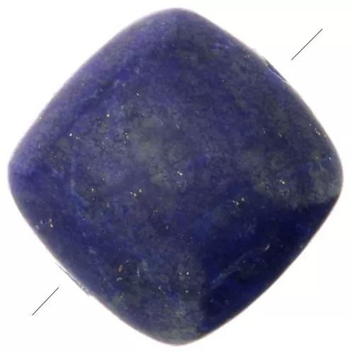 Cuenta cuadrada lisa 8 mm de piedra gema - Lapis lazuli x1
