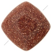 Cuenta cuadrada lisa 8 mm de Gold Stone - Imitation Pierre de soleil x1|raw }}