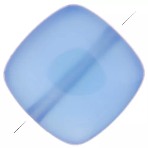 Cuenta cuadrada lisa 8 mm de piedra gema tintada - Onyx Bleu x1