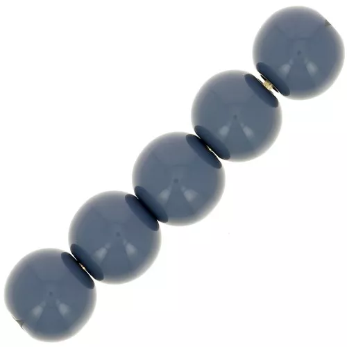 Redondas Polaris opaco 6 mm Blue Anthracite x10