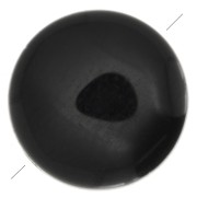Cuenta redonda lisa 8 mm de piedra gema - Onyx noir x1