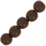 Redondas Polaris opaco 6 mm Marón x10