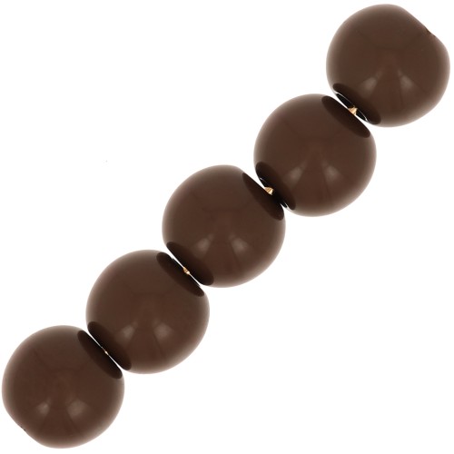 Redondas Polaris opaco 6 mm Marón x10