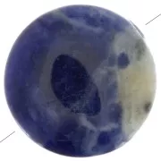 Cuenta redonda lisa 8 mm de piedra gema - Sodalite x1