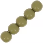 Redondas Polaris opaco 6 mm Khaki x10