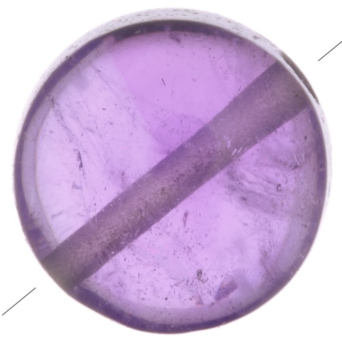 Cuenta redonda lisa 8 mm de piedra gema - Amethyste x1