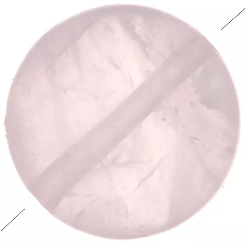 Cuenta redonda lisa 8 mm de piedra gema - Quartz rose x1