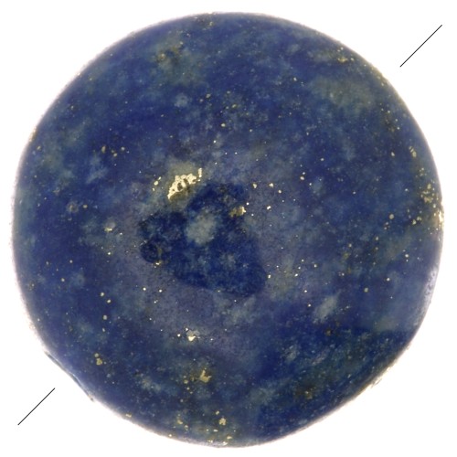 Cuenta redonda lisa 8 mm de piedra gema - Lapis lazuli x1