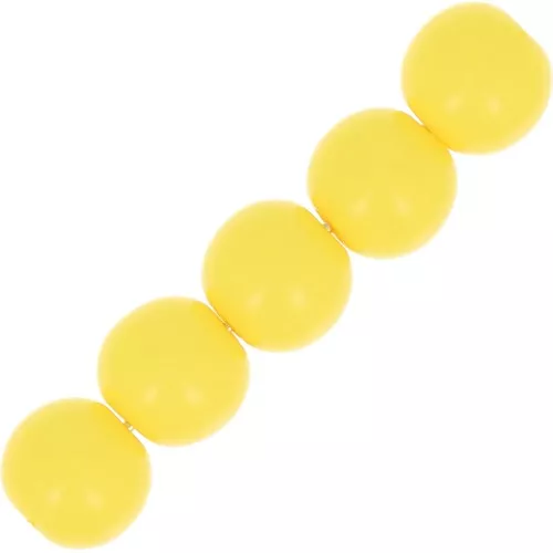 Redondas Polaris opaco 6 mm Amarillo x10