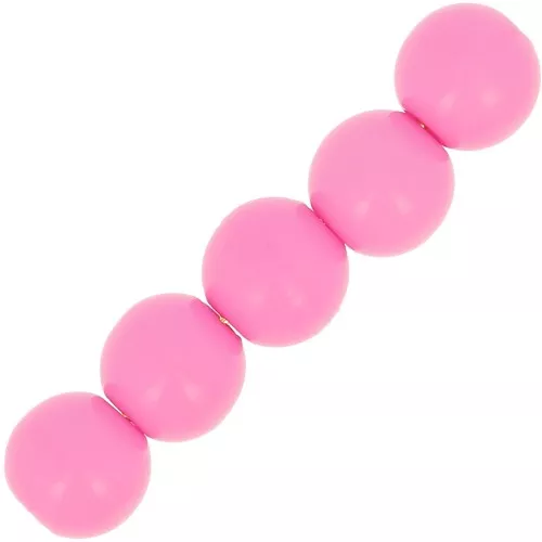 Redondas Polaris opaco 6 mm Rosa x10