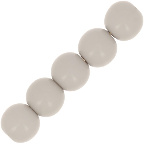 Redondas Polaris opaco  6 mm Grís x10