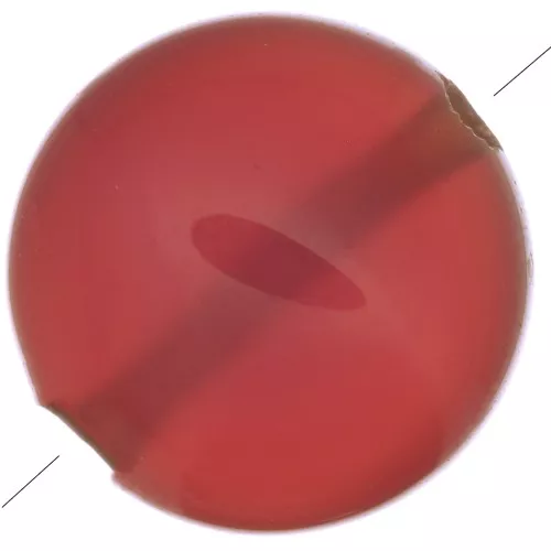 Cuenta redonda lisa 8 mm de imitación piedra gema tintada - Onyx Rouge x1