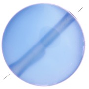 Cuenta redonda lisa 8 mm de imitación piedra gema tintada - Onyx Bleu x1