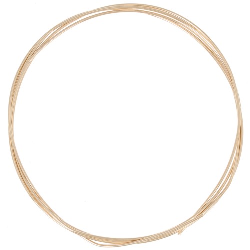 Hilo semi duro 1 mm de Gold filled x 1 m