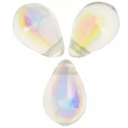 Gotas 6x9 mm Crystal AB x25