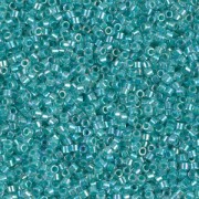 Miyuki Delica 11/0 DB0079 - Turquoise Green Lined Crystal AB|raw }}
