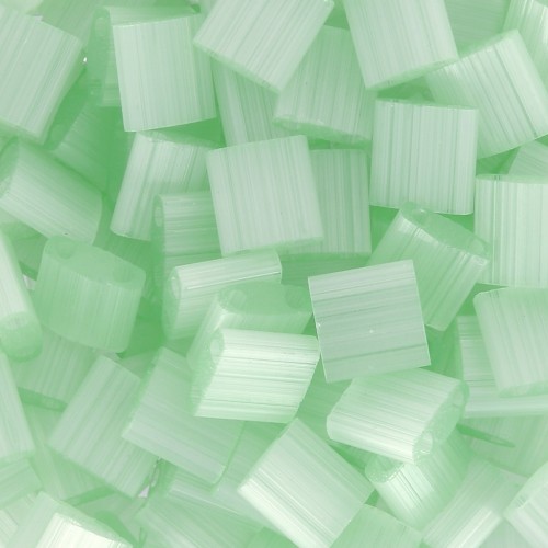 Cuentas Miyuki Tila 5x5x1,9 mm TL-2559-1 - Verde pálido seda x10 g