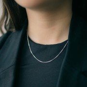 Cadena veneciana 1 mm - Plata 925 x44 cm