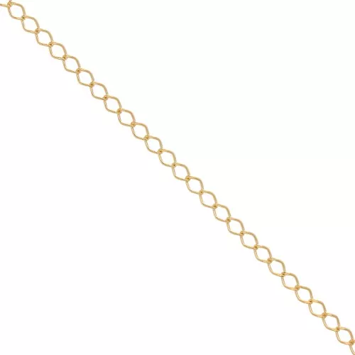 Cadena Rombo 2,75 mm - Dorada 3 micras x50cm