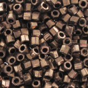 Miyuki Delica 10/0 Hex Cut DBMC0022 - Met Dark Bronze x8gr