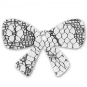 Nudo 19x28 mm encaje negro x1