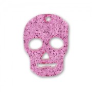 Colgante calavera 23 mm Rosa lentejuelas x1|raw }}