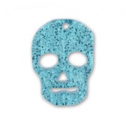 Colgante calavera 23 mm Aquamarine lentejuelas x1|raw }}