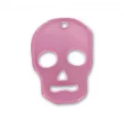 Colgante calavera 23 mm Rosa x1
