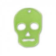 Colgante calavera 23 mm Peridot x1