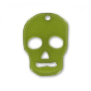 Colgante calavera 23 mm Olivine x1