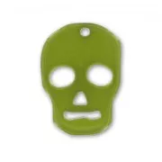 Colgante calavera 23 mm Olivine x1