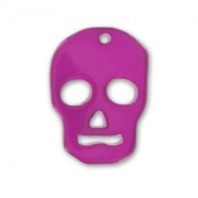 Colgante calavera 23 mm Fucsia  x1|raw }}