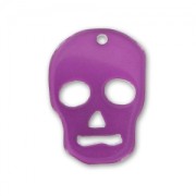 Colgante calavera 23 mm Amethyst x1