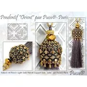 Kalos® par Puca® 4x3 mm - Dark Gold Bronze x10g