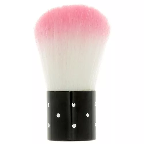 Brocha grande para colorete - maquillaje - para decorar 66x25mm - strass - Negro - Blanco x1