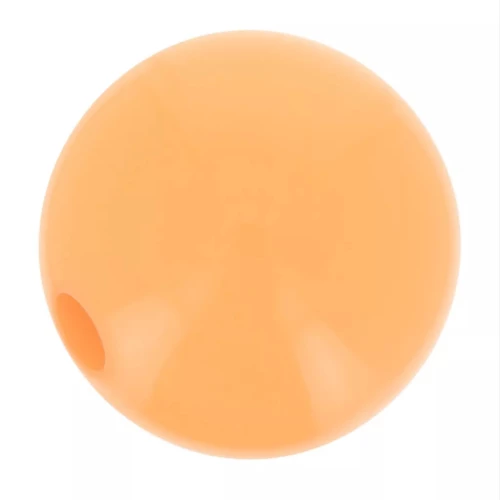 Cuenta de resina opaca 10 mm Naranja pálido x1