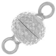 Cierre de bola de diamante magnético de 6,5 mm - Plata de ley 925 x1