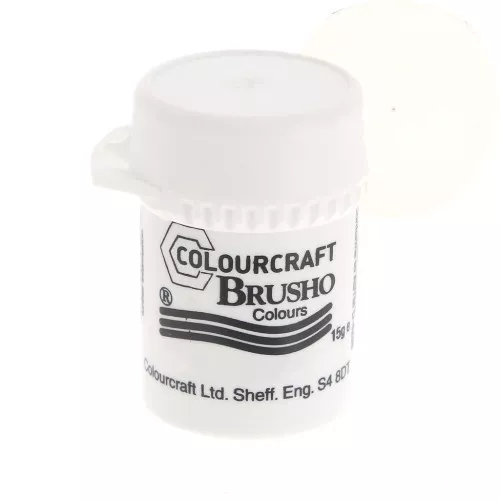 Pigmento de polvo acuarela Brusho Colours - White x15g