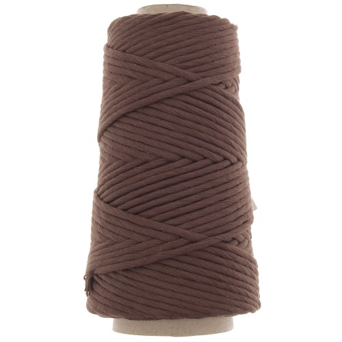 Bobina de cordón de algodón para macramé Suprême Cotton 3XL lana peinada - Chocolate x75m