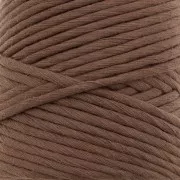 Bobina de cordón de algodón para macramé Suprême Cotton 3XL lana peinada - Chocolate x75m