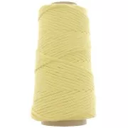 Bobina de cordón de algodón para macramé Suprême Cotton 3XL lana peinada - Amarillo claro x75m
