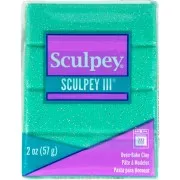 Pasta Sculpey III 57 gr Turquoise Glitter (n°574)